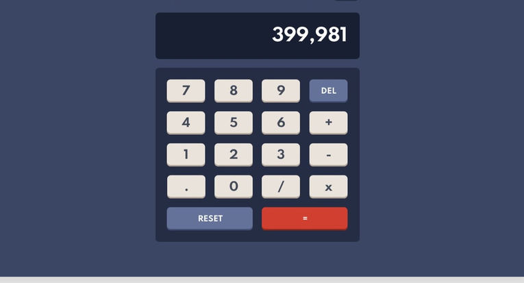 calculator project example